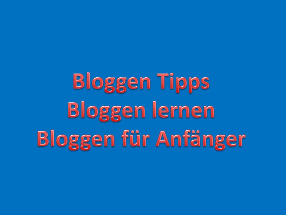 Bloggen Tipps, Bloggen lernen, Bloggen für Anfänger
